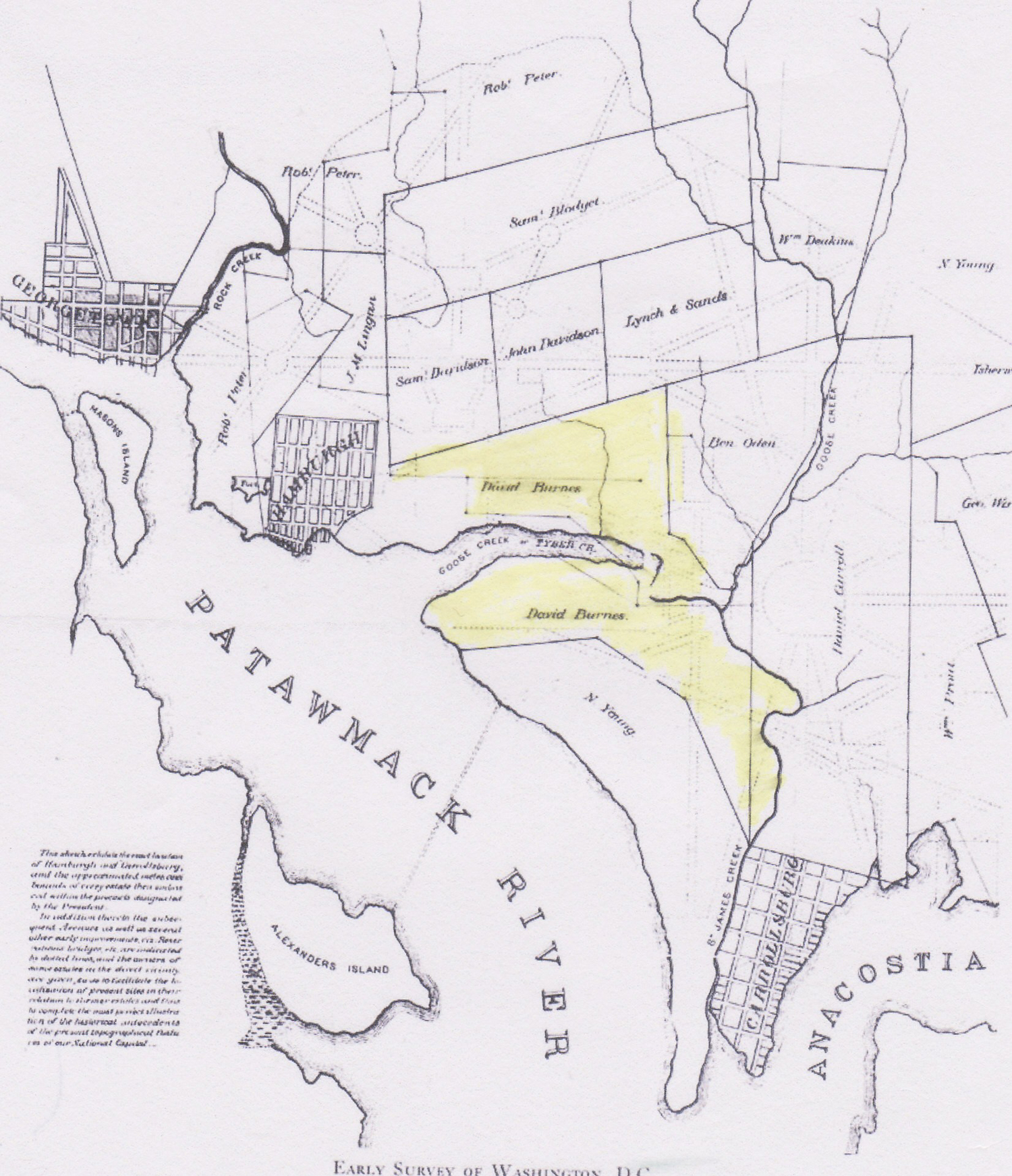 The Burns family farm, circa 1790