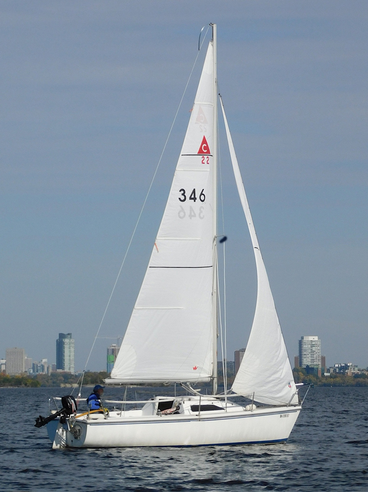 Hunter at Sea - Catalina Sailboat