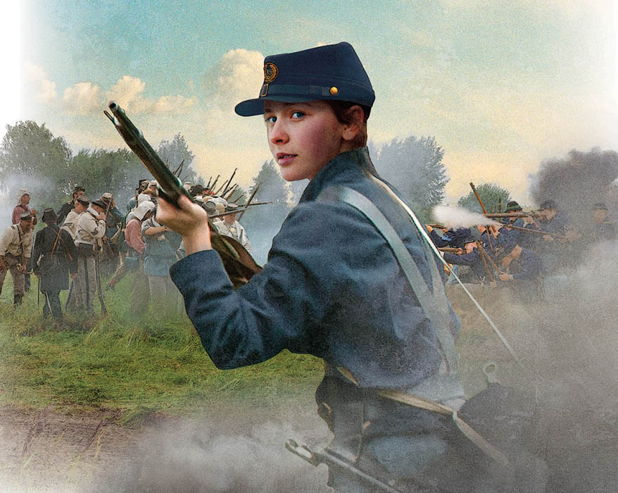 Civil War Battlefield by Rick Beck - Teen Soldier